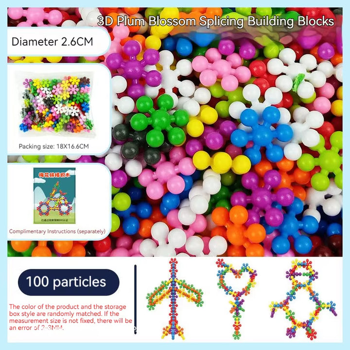 3D Interlocking Building Blocks STEM Toy